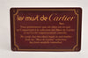 Authentic Cartier Must de Cartier Leather Shoulder Cross Bag Bordeaux Red 0806K