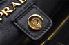 Authentic PRADA TESSUTO S Nylon Leather Hand Bag Purse BN1728 Black 0809I