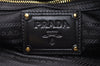 Authentic PRADA TESSUTO S Nylon Leather Hand Bag Purse BN1728 Black 0809I