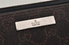 Authentic GUCCI Hand Bag Pouch Purse GG Canvas Leather 07198 Brown 0809J