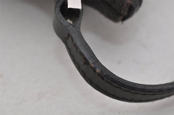 Authentic GUCCI Hand Bag Pouch Purse GG Canvas Leather 07198 Brown 0809J