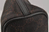 Authentic GUCCI Hand Bag Pouch Purse GG Canvas Leather 07198 Brown 0809J