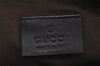 Authentic GUCCI Hand Bag Pouch Purse GG Canvas Leather 07198 Brown 0809J
