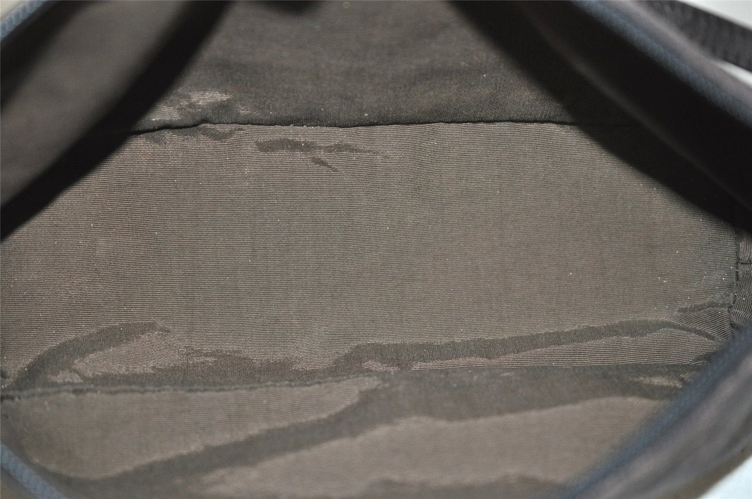 Authentic GUCCI Hand Bag Pouch Purse GG Canvas Leather 07198 Brown 0809J