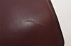 Authentic Cartier Must de Cartier Leather Shoulder Cross Bag Bordeaux Red 0809K