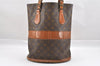 Authentic Louis Vuitton Monogram Bucket GM Shoulder Bag T42236 USA Model 0810J