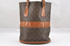 Authentic Louis Vuitton Monogram Bucket GM Shoulder Bag T42236 USA Model 0810J