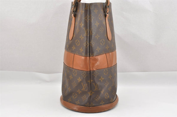 Authentic Louis Vuitton Monogram Bucket GM Shoulder Bag T42236 USA Model 0810J