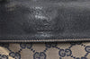 Authentic GUCCI Sherry Line Waist Body Bag Canvas Leather 28566 Navy 0811K