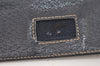 Authentic GUCCI Sherry Line Waist Body Bag Canvas Leather 28566 Navy 0811K