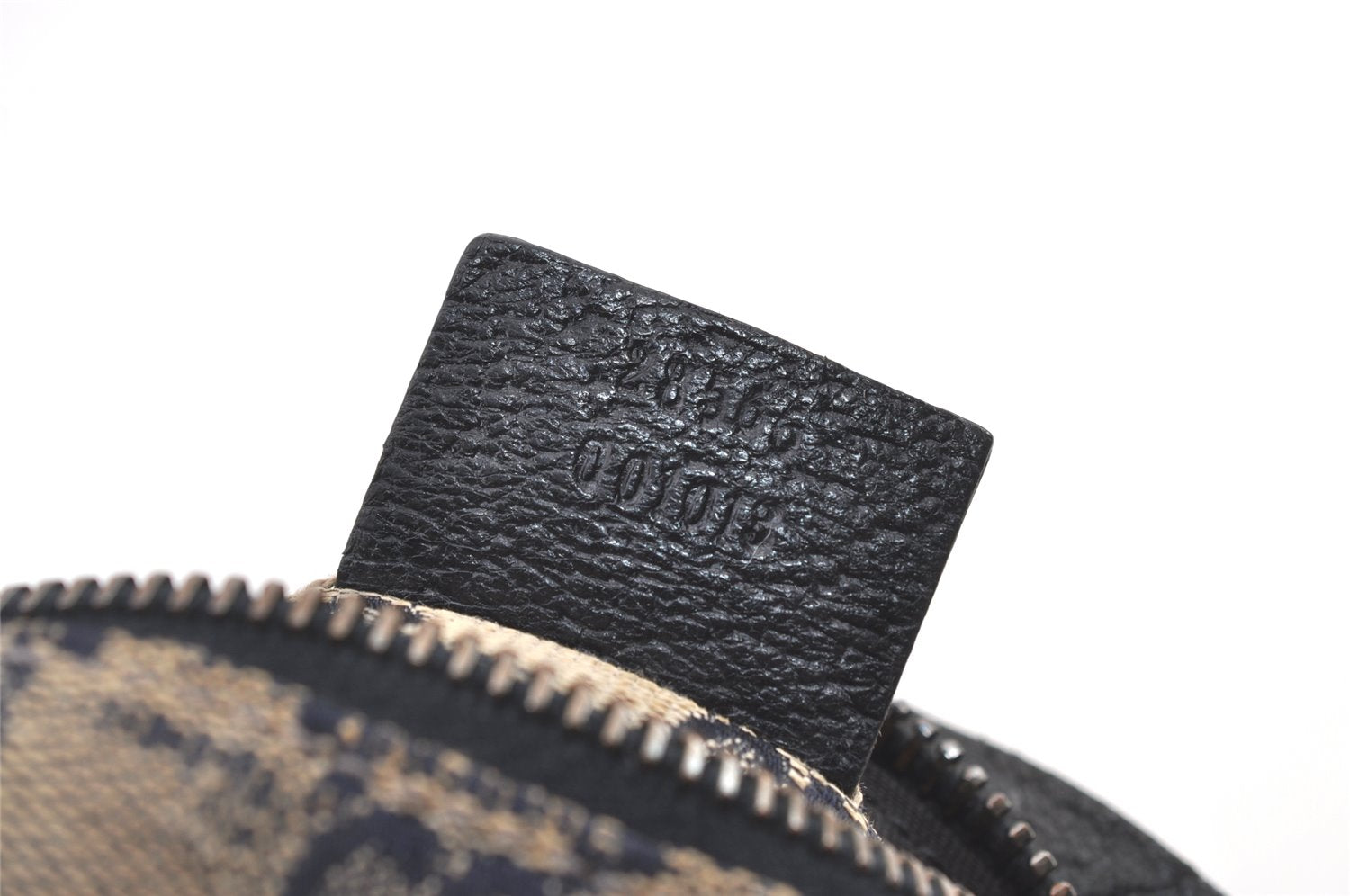 Authentic GUCCI Sherry Line Waist Body Bag Canvas Leather 28566 Navy 0811K