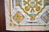 Authentic HERMES Carre 90 Scarf "LES TAMBOURS " Silk Pink 0812J