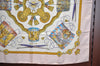 Authentic HERMES Carre 90 Scarf "LES TAMBOURS " Silk Pink 0812J