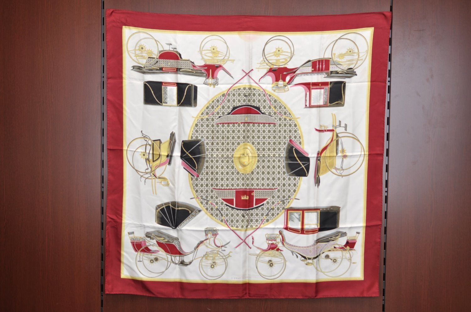 Auth HERMES Carre 90 Scarf 