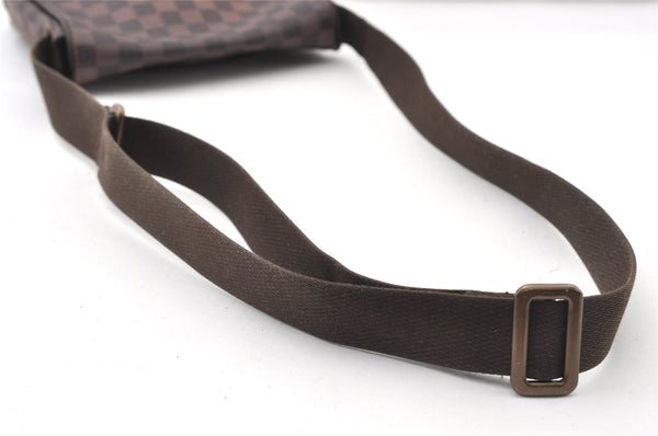 Authentic Louis Vuitton Damier Brooklyn PM Shoulder Cross Bag N51210 LV 0814J