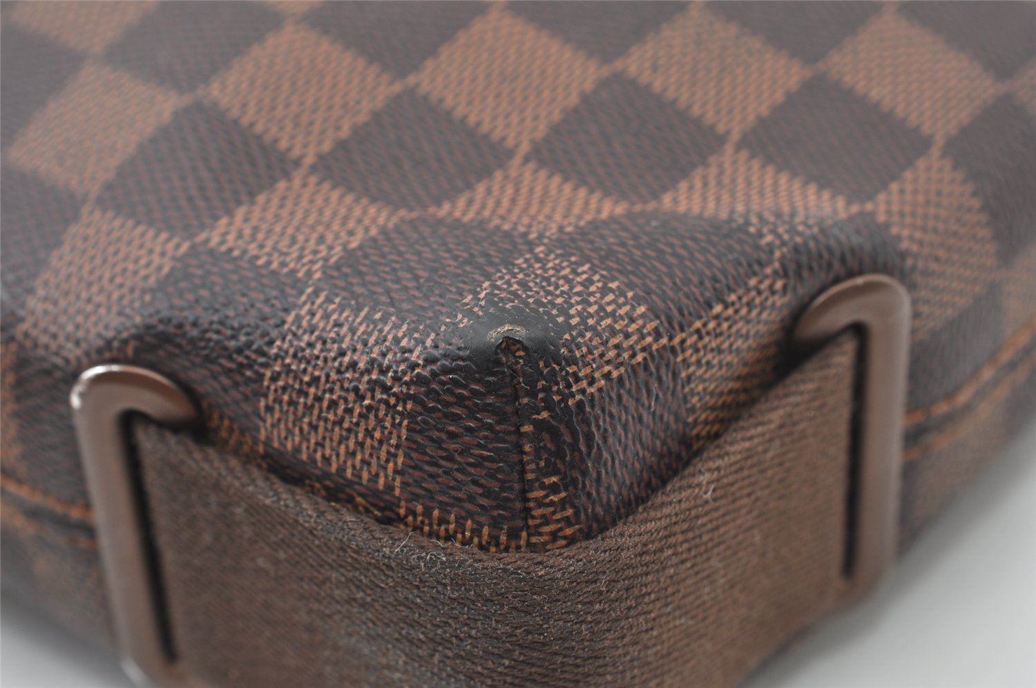 Authentic Louis Vuitton Damier Brooklyn PM Shoulder Cross Bag N51210 LV 0814J