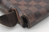 Authentic Louis Vuitton Damier Brooklyn PM Shoulder Cross Bag N51210 LV 0814J