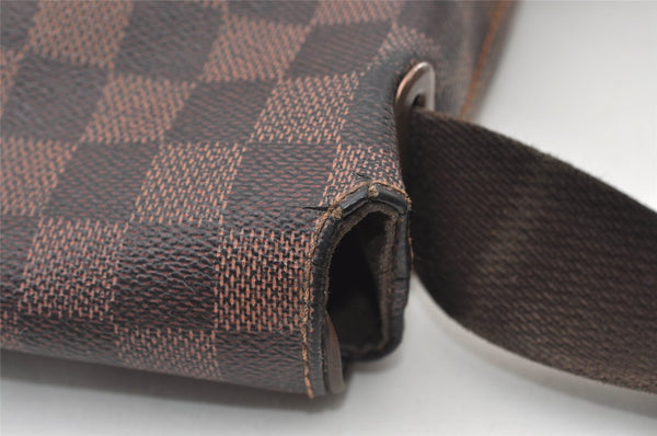 Authentic Louis Vuitton Damier Brooklyn PM Shoulder Cross Bag N51210 LV 0814J