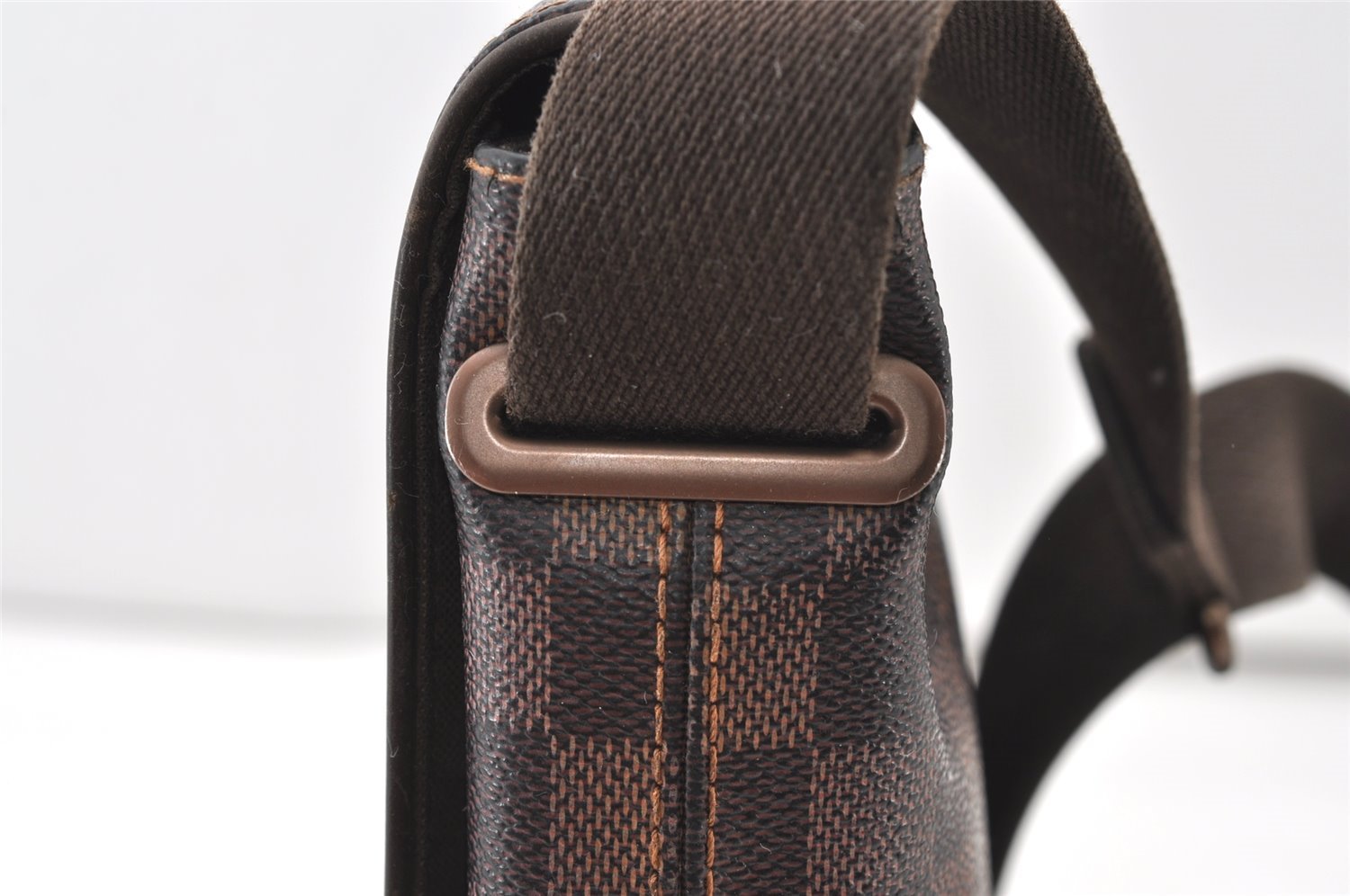 Authentic Louis Vuitton Damier Brooklyn PM Shoulder Cross Bag N51210 LV 0814J