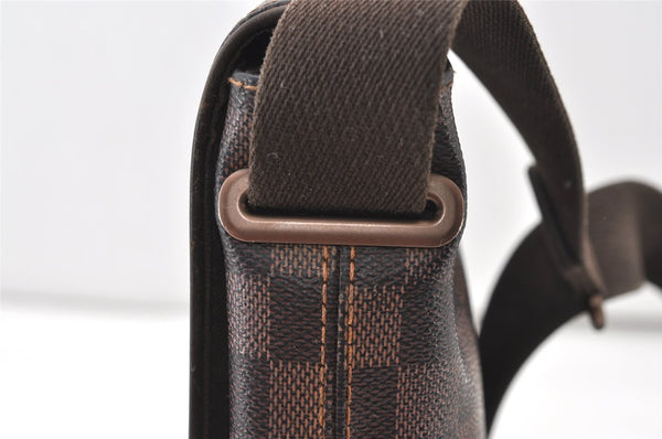 Authentic Louis Vuitton Damier Brooklyn PM Shoulder Cross Bag N51210 LV 0814J