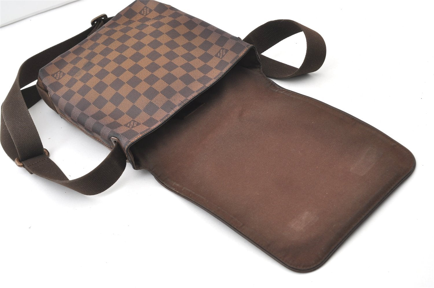 Authentic Louis Vuitton Damier Brooklyn PM Shoulder Cross Bag N51210 LV 0814J