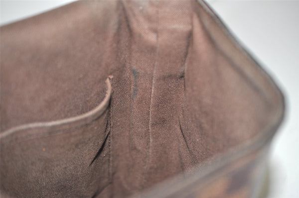 Authentic Louis Vuitton Damier Brooklyn PM Shoulder Cross Bag N51210 LV 0814J