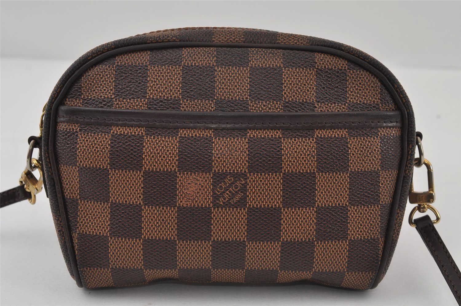 Authentic Louis Vuitton Damier Pochette Ipanema N51296 Shoulder Cross Bag 0815J