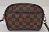 Authentic Louis Vuitton Damier Pochette Ipanema N51296 Shoulder Cross Bag 0815J