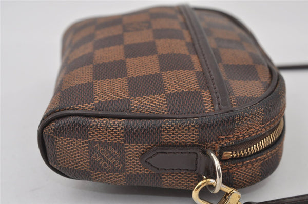 Authentic Louis Vuitton Damier Pochette Ipanema N51296 Shoulder Cross Bag 0815J