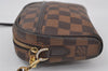 Authentic Louis Vuitton Damier Pochette Ipanema N51296 Shoulder Cross Bag 0815J