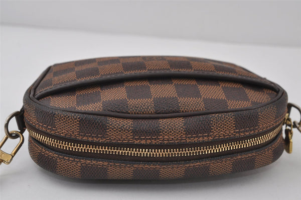 Authentic Louis Vuitton Damier Pochette Ipanema N51296 Shoulder Cross Bag 0815J