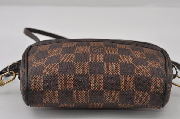 Authentic Louis Vuitton Damier Pochette Ipanema N51296 Shoulder Cross Bag 0815J