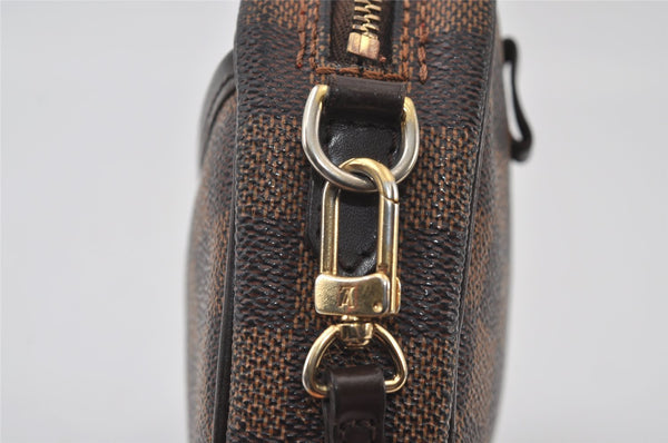 Authentic Louis Vuitton Damier Pochette Ipanema N51296 Shoulder Cross Bag 0815J