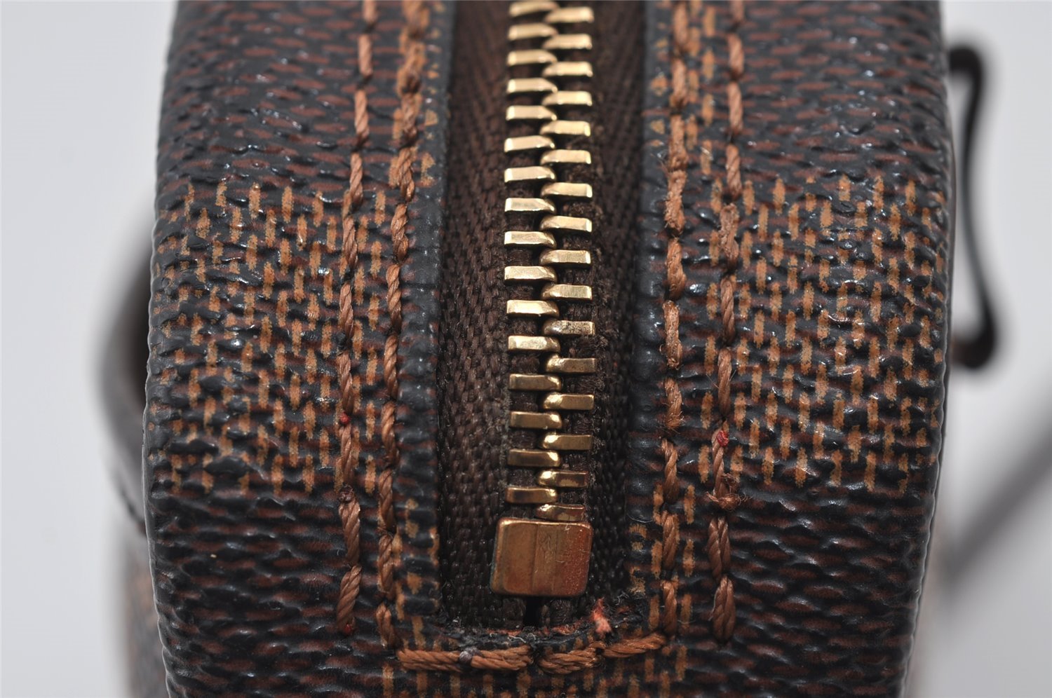 Authentic Louis Vuitton Damier Pochette Ipanema N51296 Shoulder Cross Bag 0815J