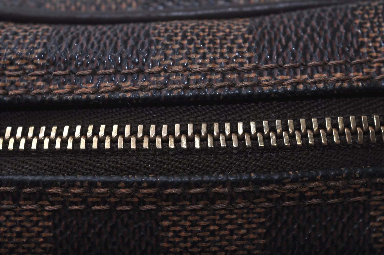 Authentic Louis Vuitton Damier Pochette Ipanema N51296 Shoulder Cross Bag 0815J