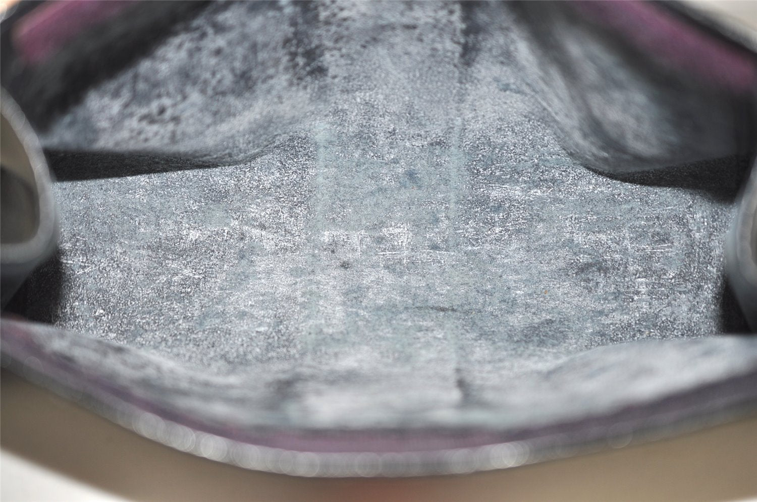 Authentic GUCCI Sherry Line Clutch Hand Bag GG PVC Leather Navy Blue Junk 0815K