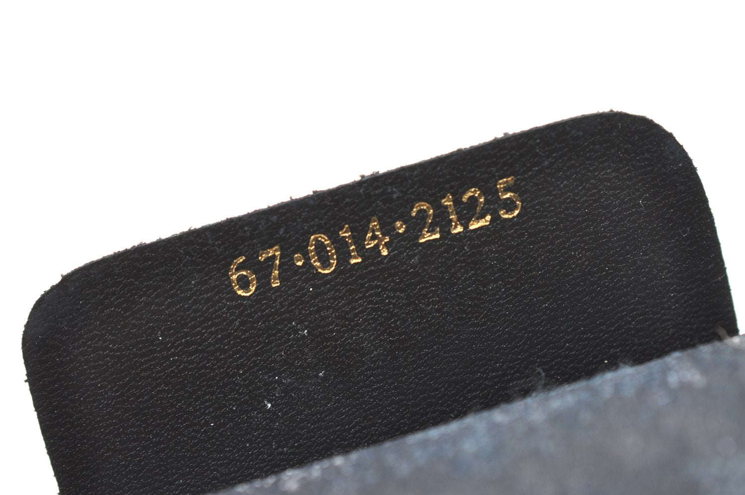 Authentic GUCCI Sherry Line Clutch Hand Bag GG PVC Leather Navy Blue Junk 0815K