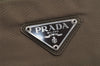 Authentic PRADA Vintage Nylon Tessuto Tote Hand Bag Khaki 0816J