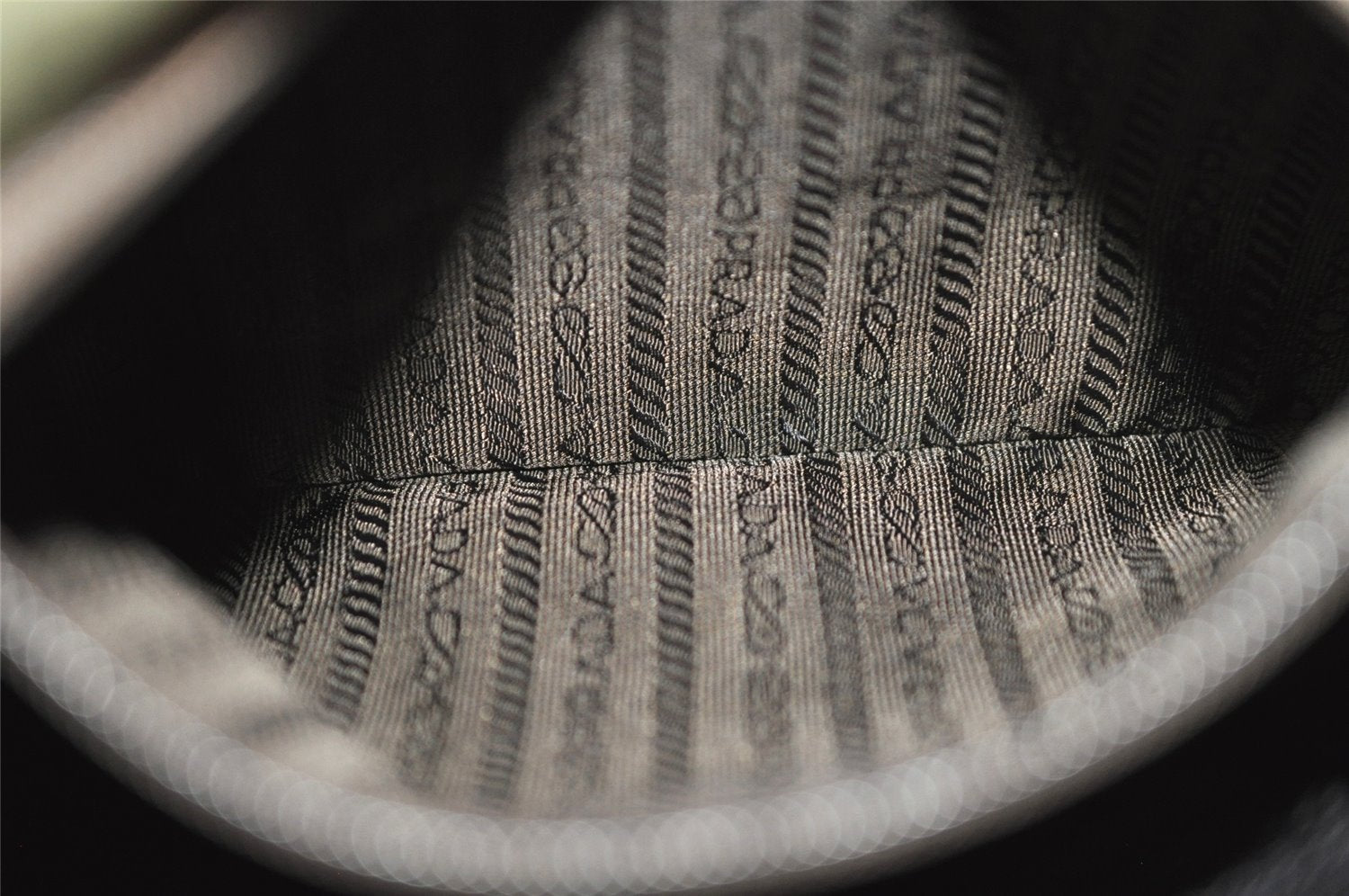 Authentic PRADA Vintage Nylon Tessuto Tote Hand Bag Khaki 0816J