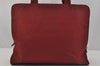 Authentic PRADA Nylon Tessuto Leather Shoulder Hand Bag Purse Bordeaux Red 0817J