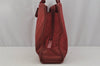 Authentic PRADA Nylon Tessuto Leather Shoulder Hand Bag Purse Bordeaux Red 0817J