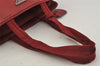 Authentic PRADA Nylon Tessuto Leather Shoulder Hand Bag Purse Bordeaux Red 0817J