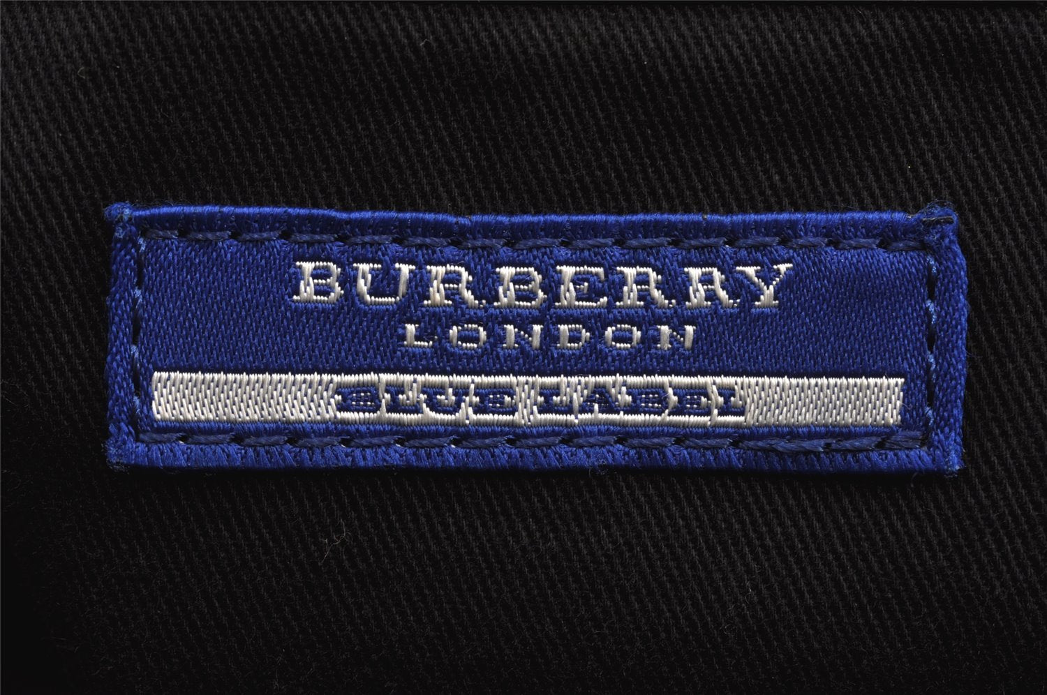 Authentic BURBERRY BLUE LABEL Check 2Way Shoulder Bag Nylon Leather Black 0817K