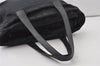 Authentic CHANEL New Travel Line Shoulder Tote Bag Nylon Leather Black 0818J