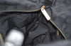 Authentic CHANEL New Travel Line Shoulder Tote Bag Nylon Leather Black 0818J