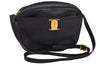 Authentic Salvatore Ferragamo Vara Shoulder Body Cross Bag Leather Black 0818K