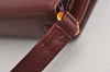 Authentic Cartier Must de Cartier Clutch Hand Bag Leather Bordeaux Red 0820K