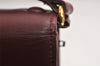 Authentic Cartier Must de Cartier Clutch Hand Bag Leather Bordeaux Red 0820K