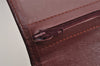 Authentic Cartier Must de Cartier Clutch Hand Bag Leather Bordeaux Red 0820K