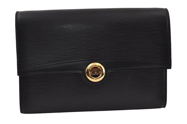 Auth Louis Vuitton Epi Arche 2Way Shoulder Clutch Bag Black M52572 LV Junk 0821J